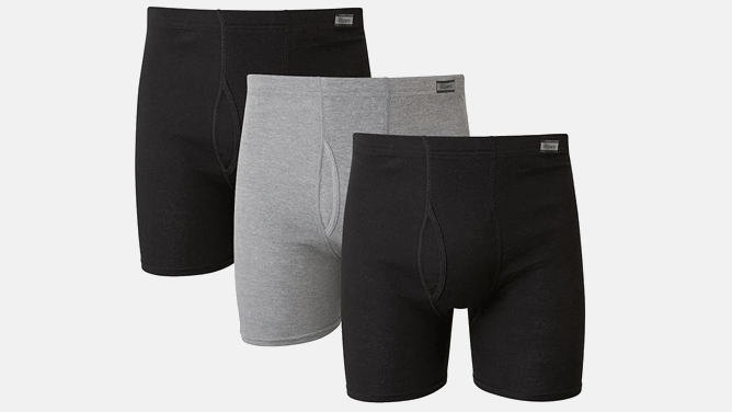 Hanes Men's Underwear Boxer Briefs Pack