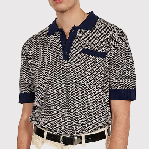 Percival: Casa Martini Knit Polo - 30% Off