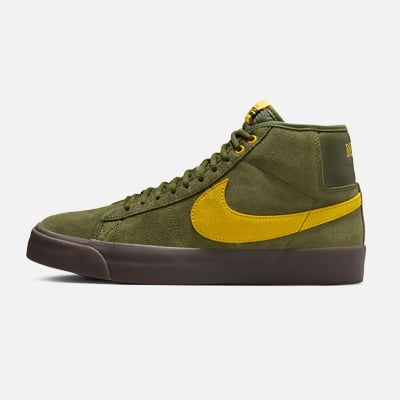 Nike SB Zoom Blazer Mid x Antihero Rough Green and Amarillo