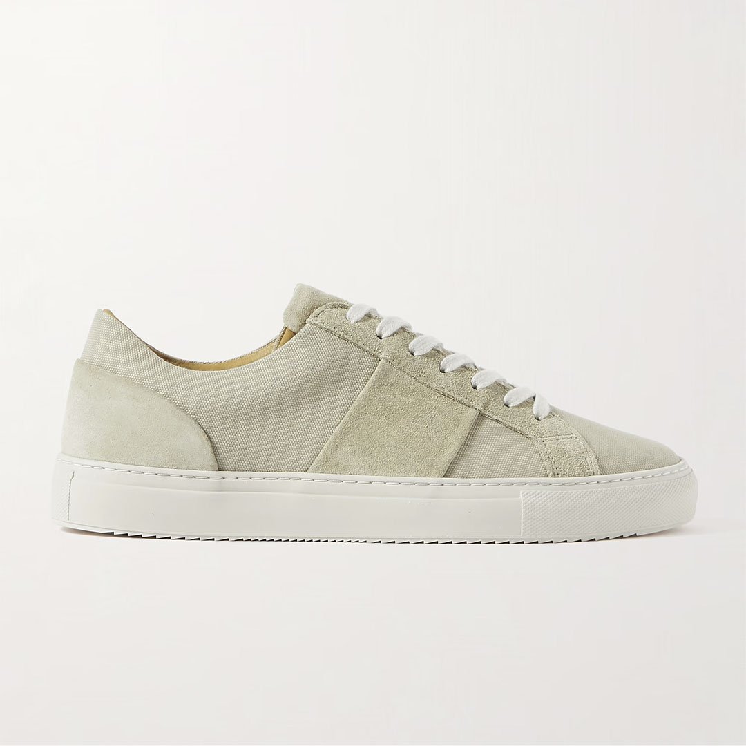 MR P. Alec Suede-Trimmed Canvas Sneakers - 50% Off