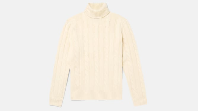 Polo Ralph Lauren Cable-Knit Wool & Cashmere-Blend Sweater