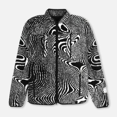 Bandit Running Topographic Jacquard Iceland Fleece Jacket