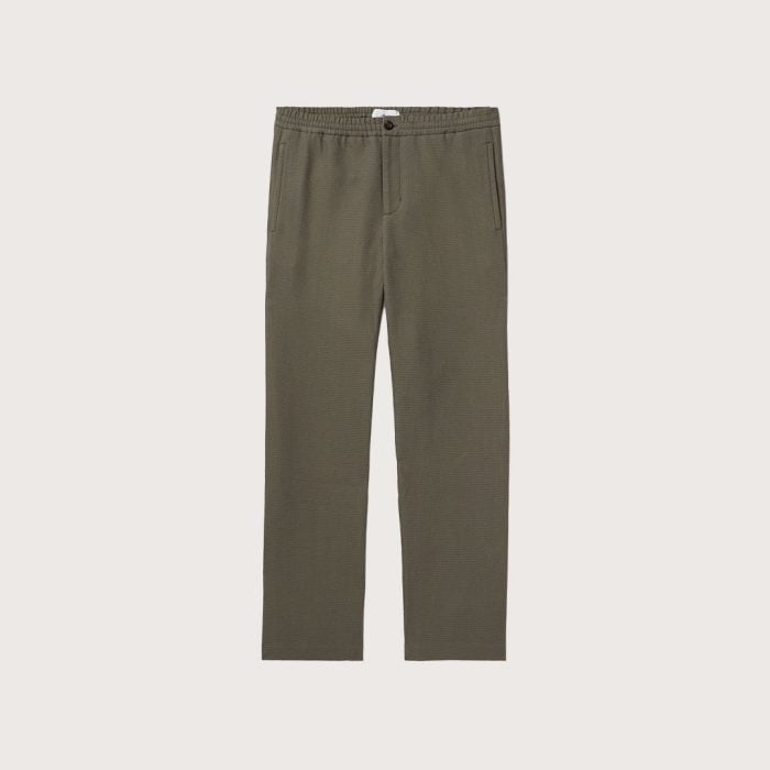 MR P. Edward Straight-Leg Waffle-Knit Organic Cotton Suit Trousers