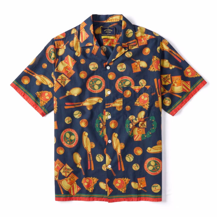 Portuguese Flannel Tennis Camp Collar Shirt