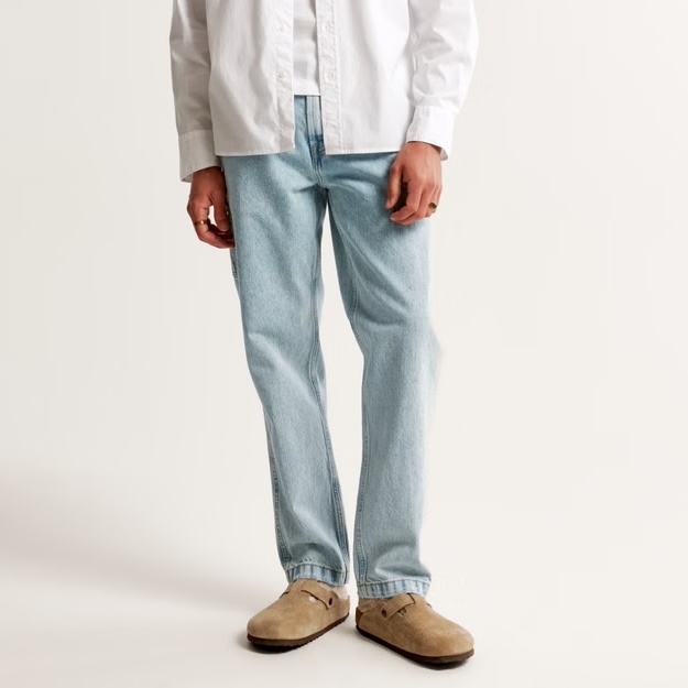 Abercrombie & Fitch Rigid Denim  Loose Workwear Jean