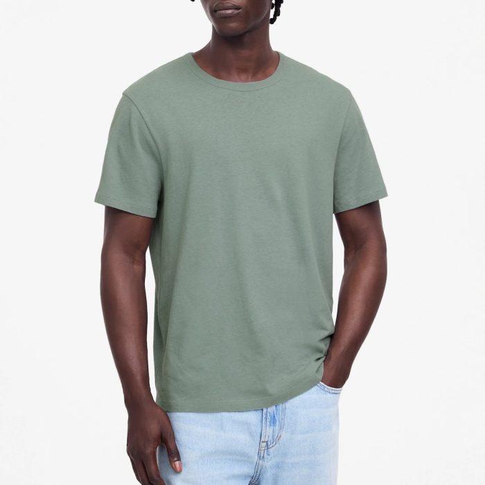 Madewell Allday Tee in Cotton-Linen Blend