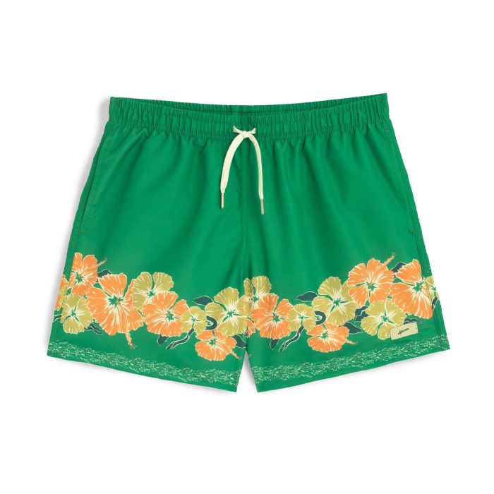 Bather Moss Ornate Bloom Swim Trunk