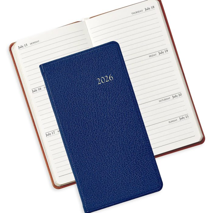 Graphic Image 2026 6″ Pocket Pebble Leather Datebook