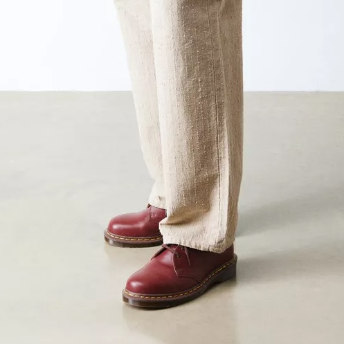 Dr. Martens 1461 Vintage Made in England Oxford Shoes in Red