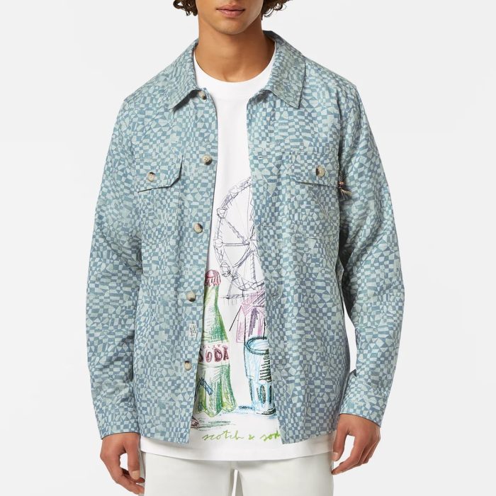 Scotch & Soda Lightweight Jacquard Overshirt