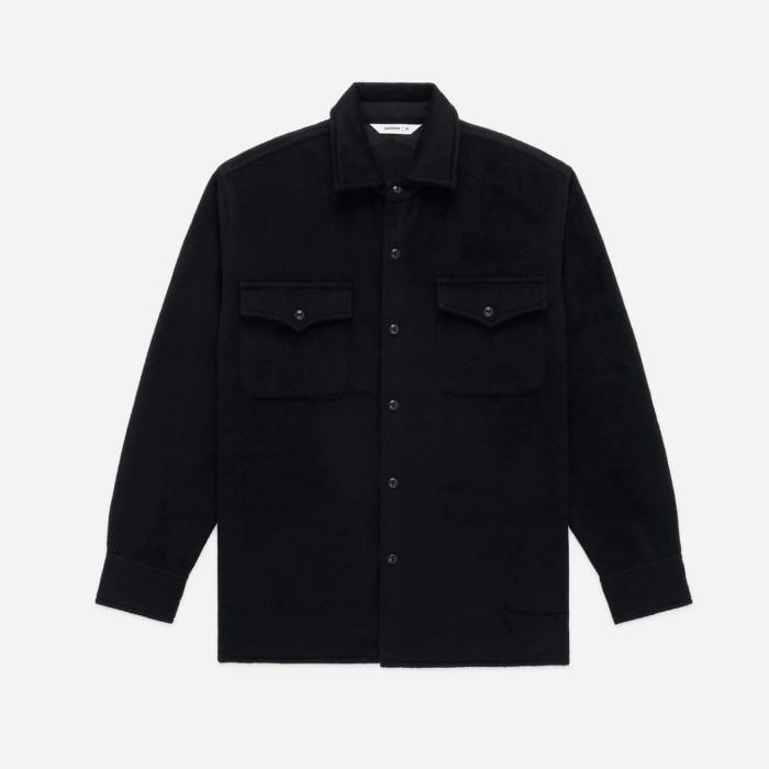 3sixteen USN Overshirt Black Wool/Angora