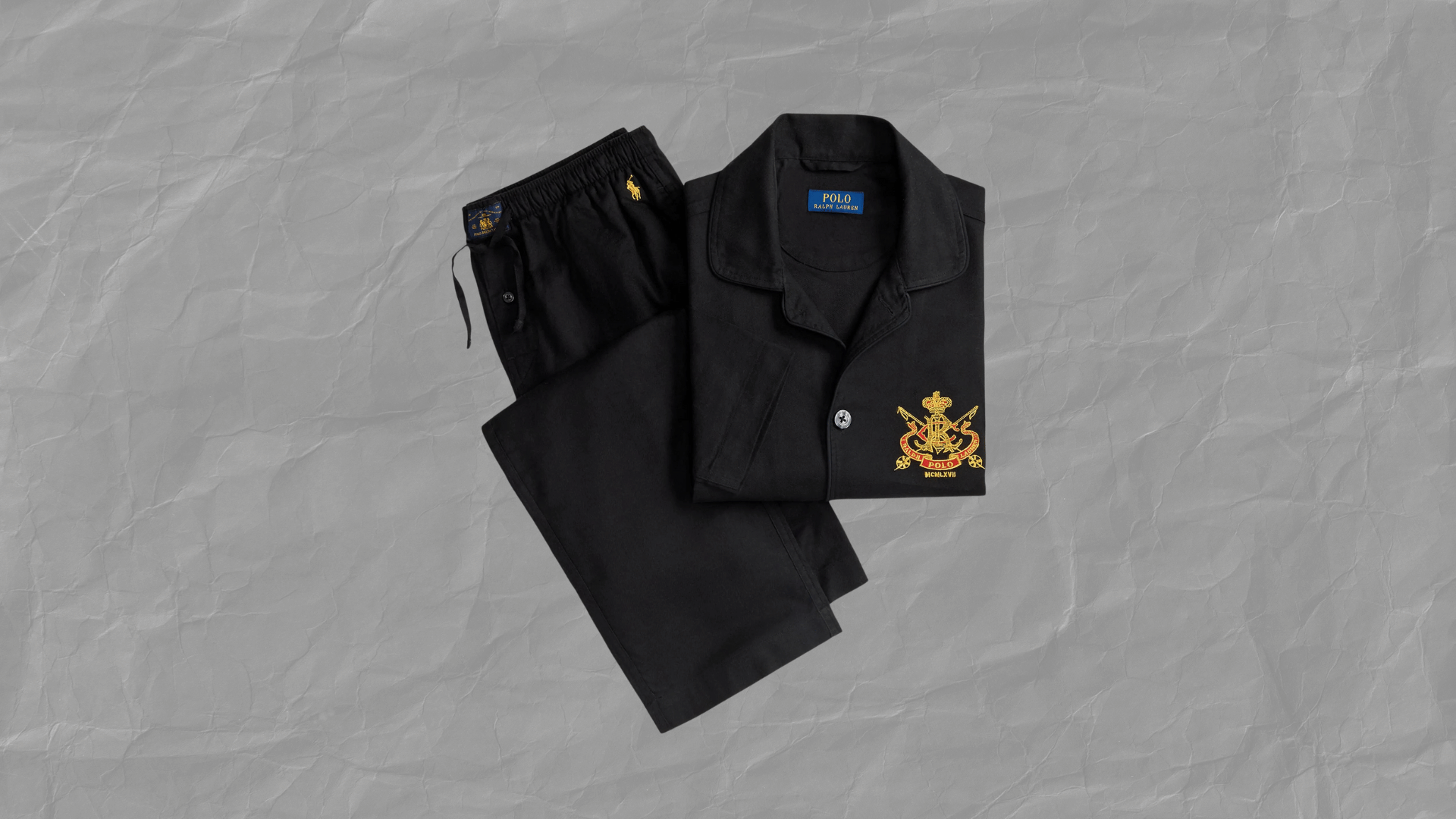 Polo Ralph Lauren Crest-embroidered Cotton Pyjamas