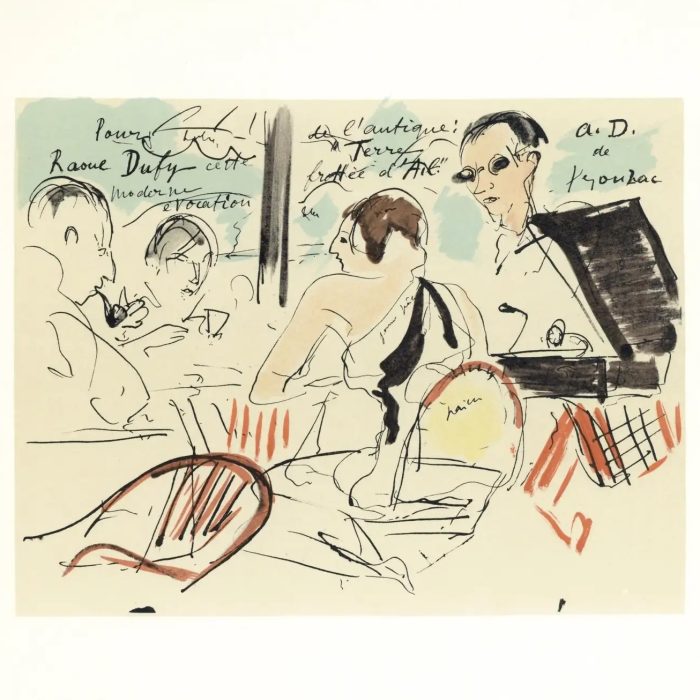 André Dunoyer de Segonzac Eden Roc, Lettre à mon peintre Raoul Dufy, 1965