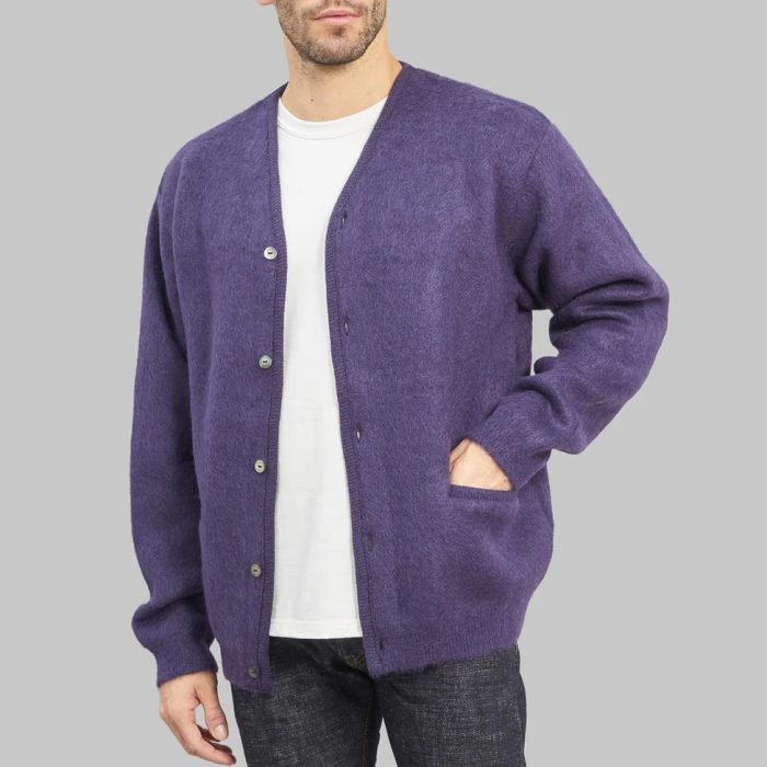 Trophy Mohair Knit Cardigan
