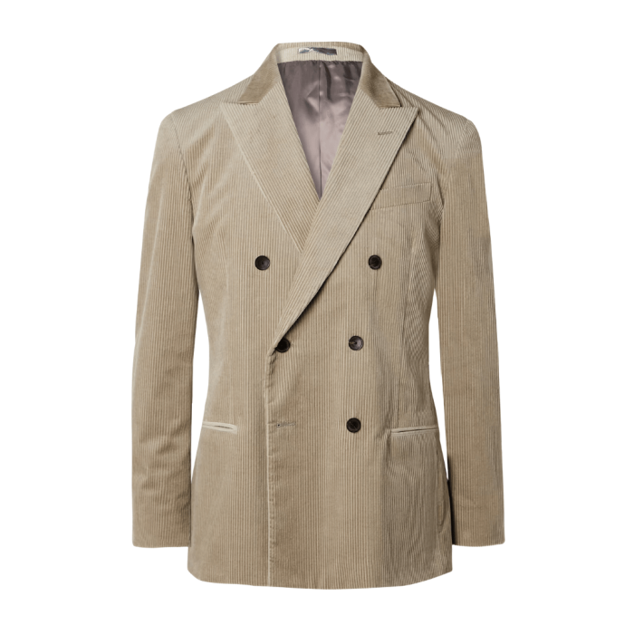 MR P. Slim-Fit Double-Breasted Cotton and Cashmere-Blend Corduroy Tuxedo Jacket