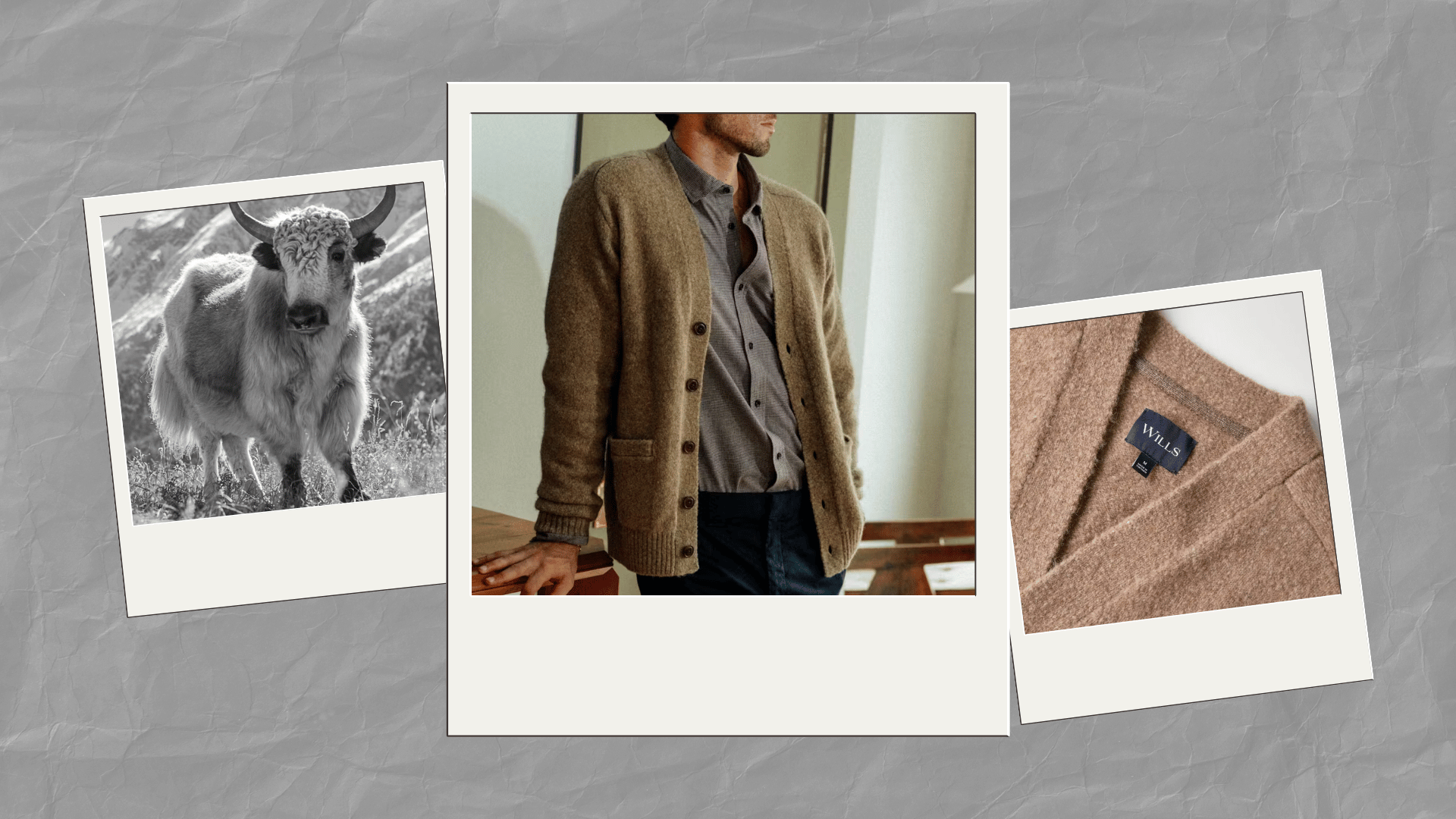 Wills YakWool Cardigan Sweater