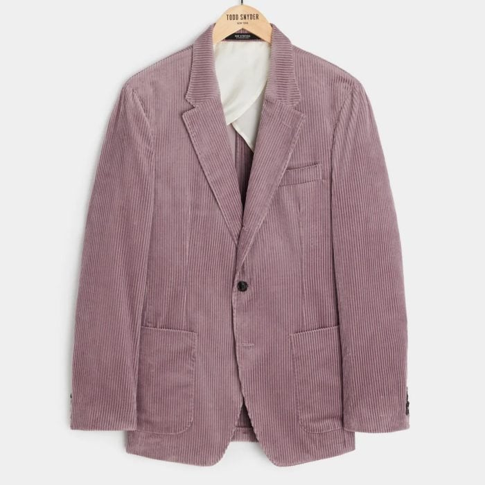 Todd Snyder Italian Wide Wale Corduroy Madison Jacket in Mauve