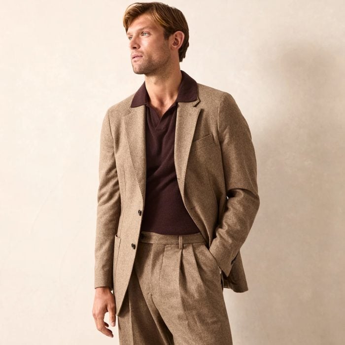 Todd Snyder Italian Flannel Madison Jacket in Chestnut