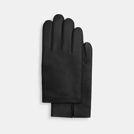 Coach Leather Tech Gloves