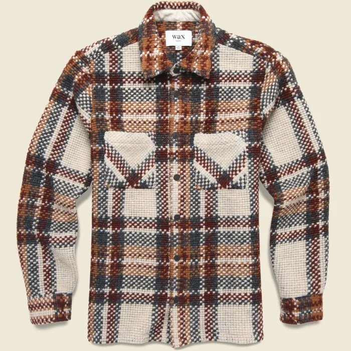 Wax London Wool Whiting Overshirt