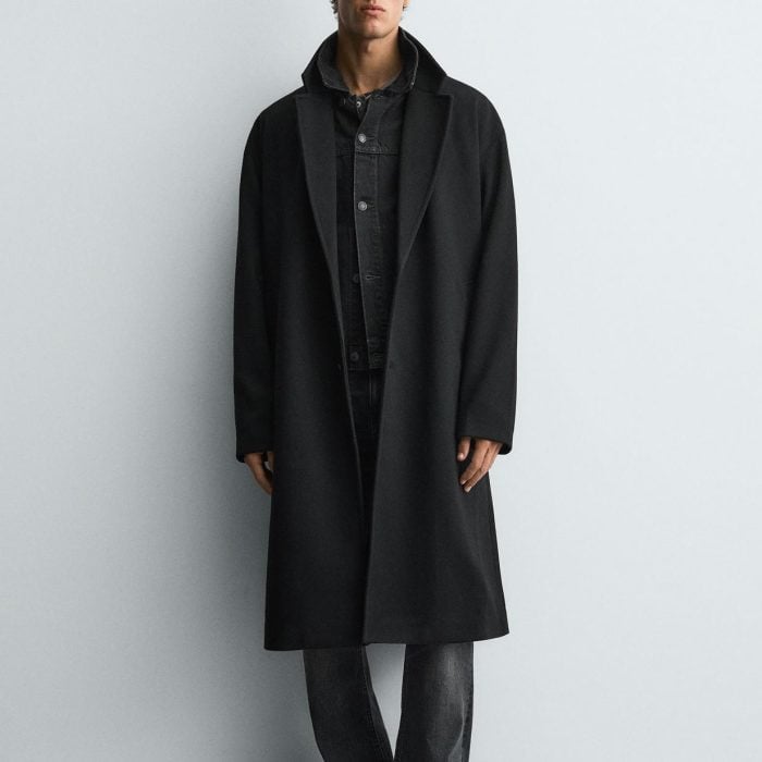Zara Water Repellent Textured Coat