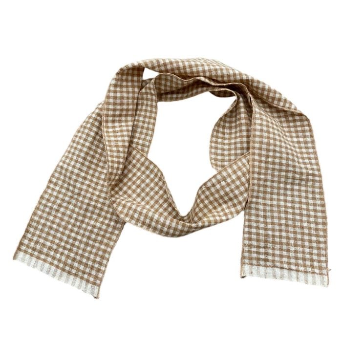 Unbleached Apparel Gingham Selvedge Scarf