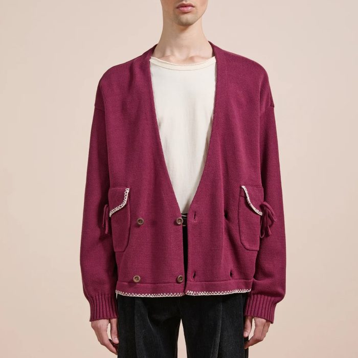 Found Double Breasted Bow Cardigan