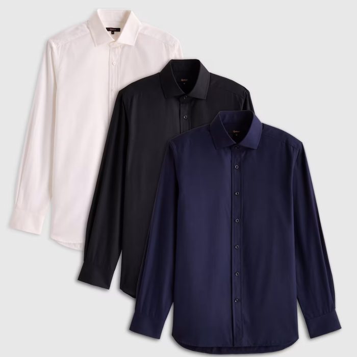 Quince Quince Organic Cotton Cashmere Dress Shirt 3 Pack Bundle