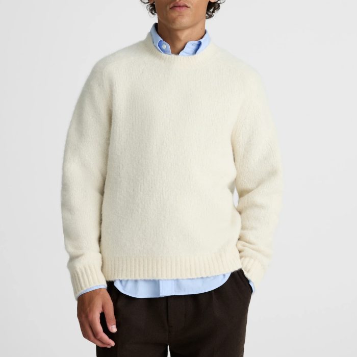 Madewell Crewneck Sweater in Yak-Alpaca Blend