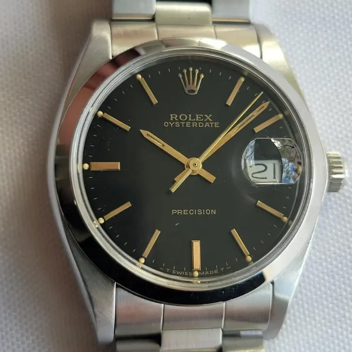 Rolex Oysterdate Precision 6694 34mm Mens 1980s Hand Wind