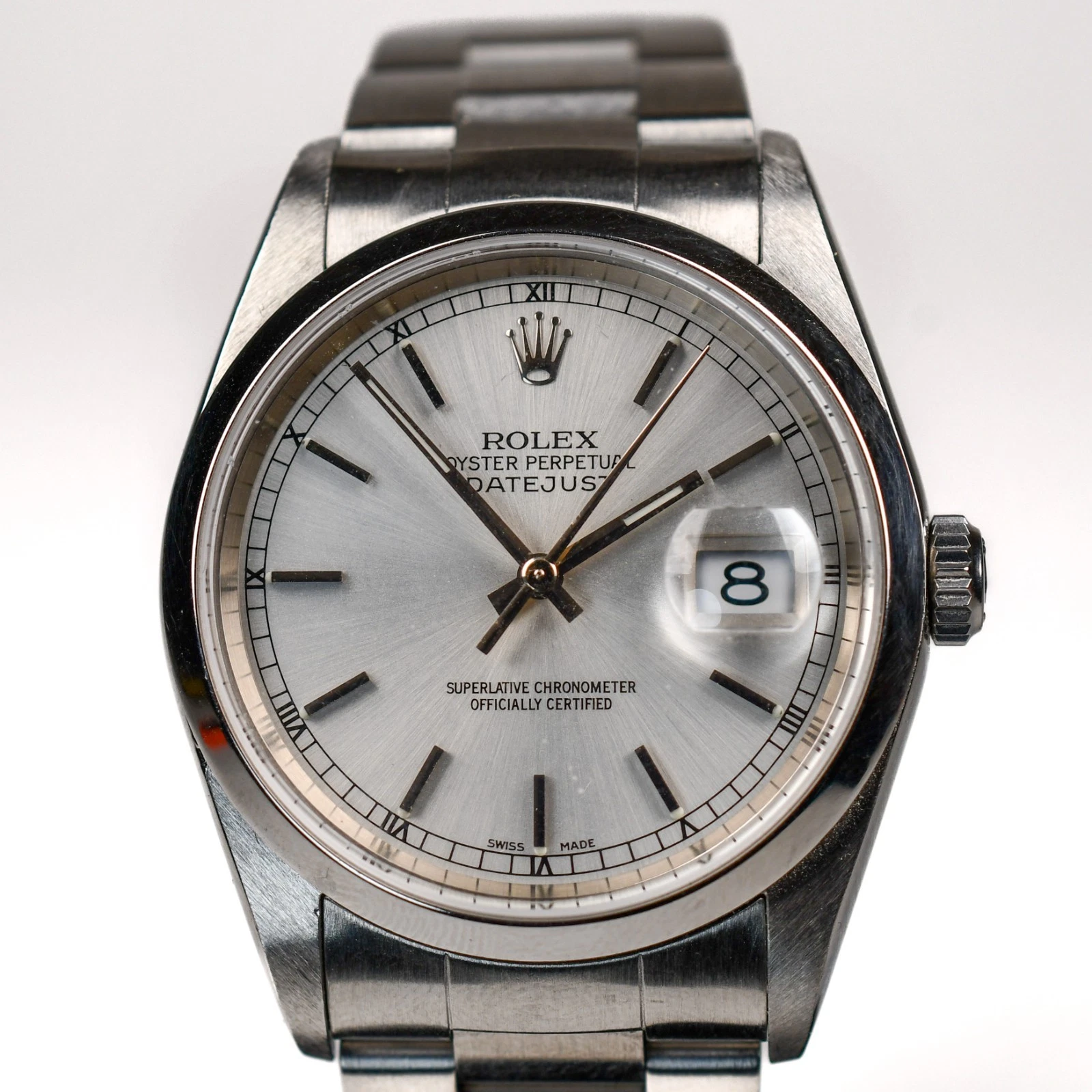 Rolex Datejust 16200 2002 Y Serial 36mm Stainless Oyster