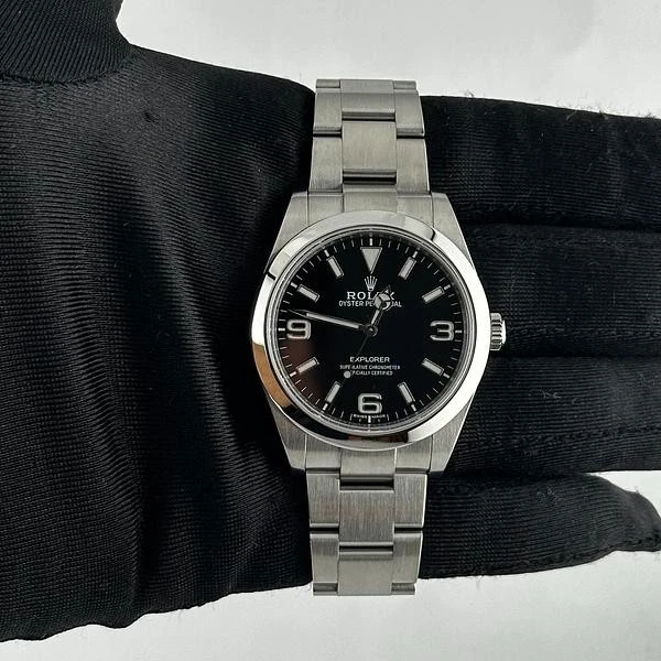 Rolex Explorer I 39mm Black Dial Auto Steel