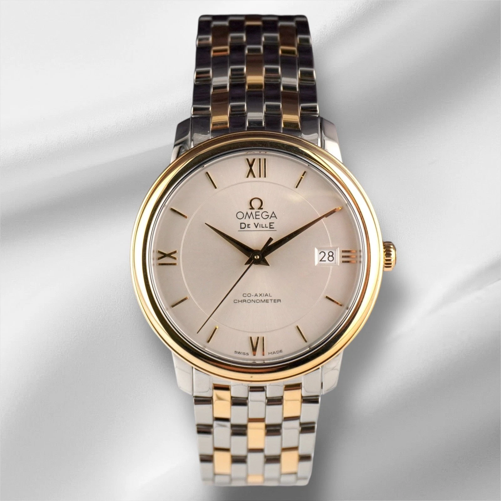 Omega 36mm De Ville Date YG Steel