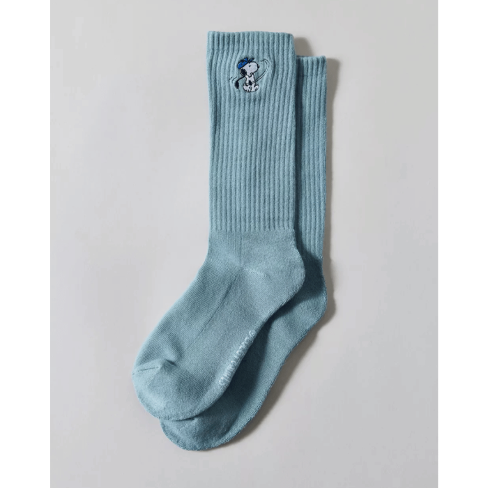 Peanuts Snoopy Golf Embroidery Crew Socks