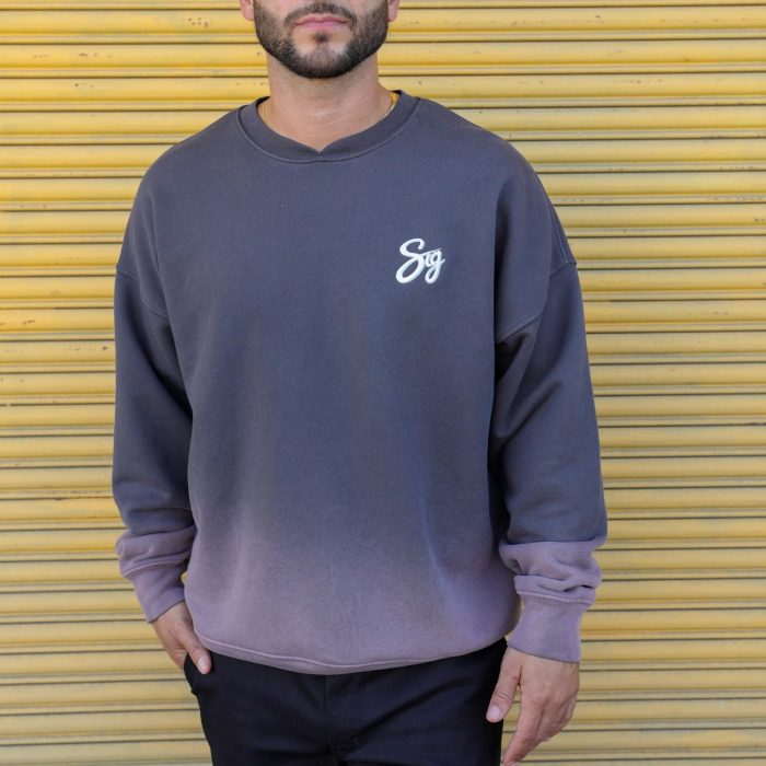 Signature Innovation Group Rose Grey Vintage Fade Crewneck