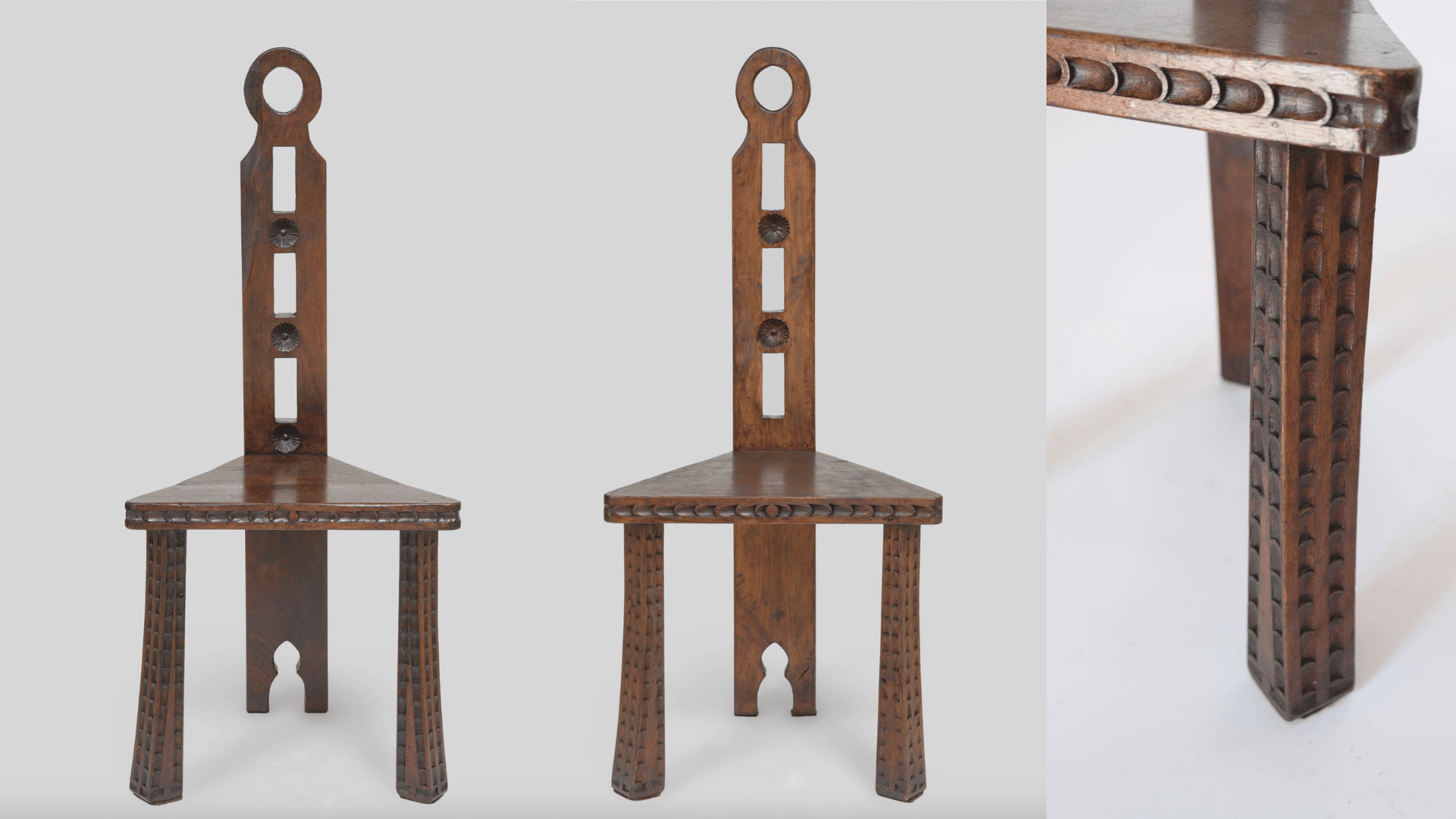 Ormeggio Pair of Brutalist Chairs