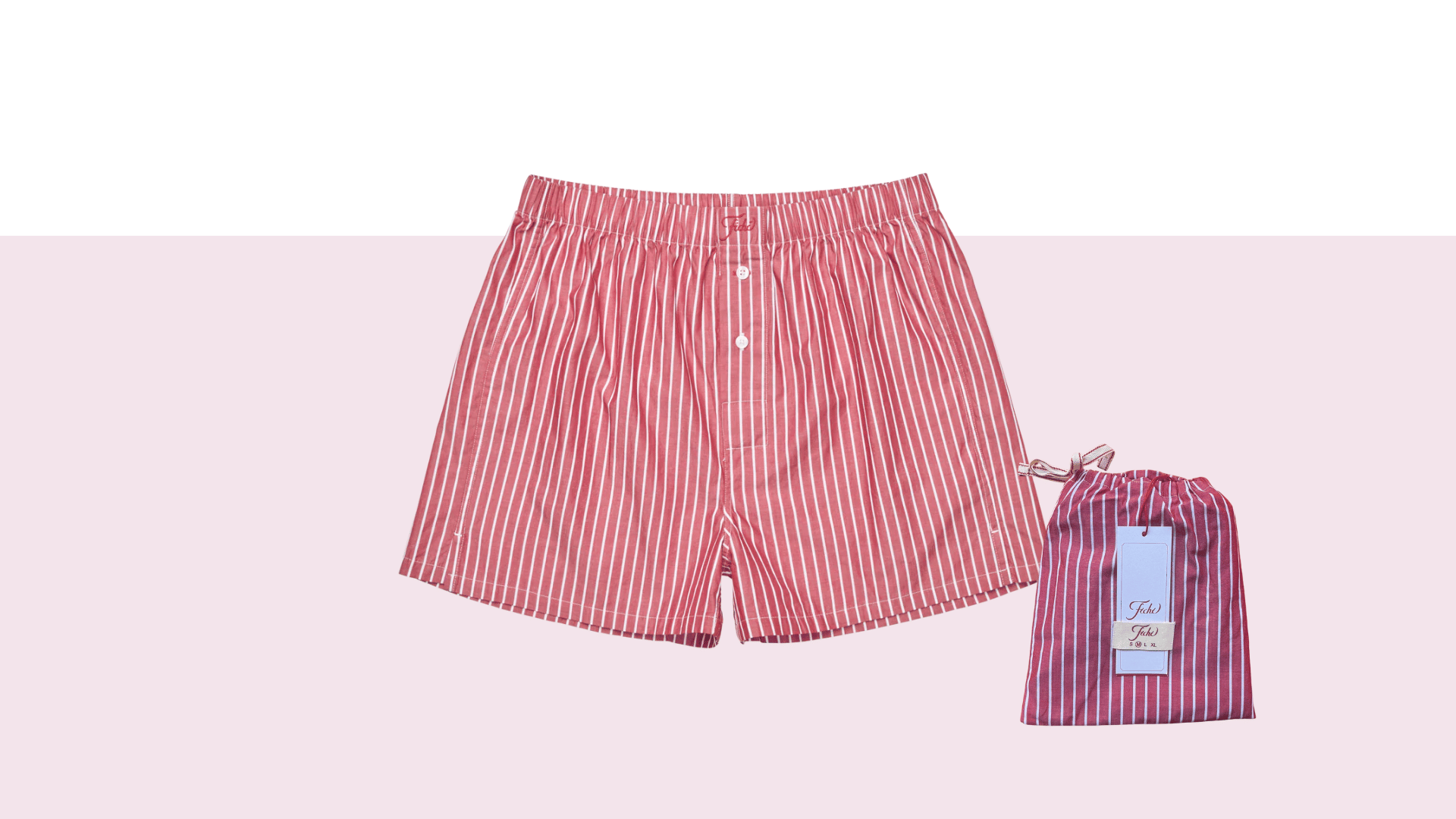 Fichi Collection Cherry Stripe Boxers