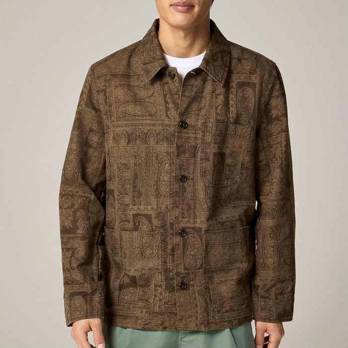 J. Crew Cotton-linen Blend Chore Jacket