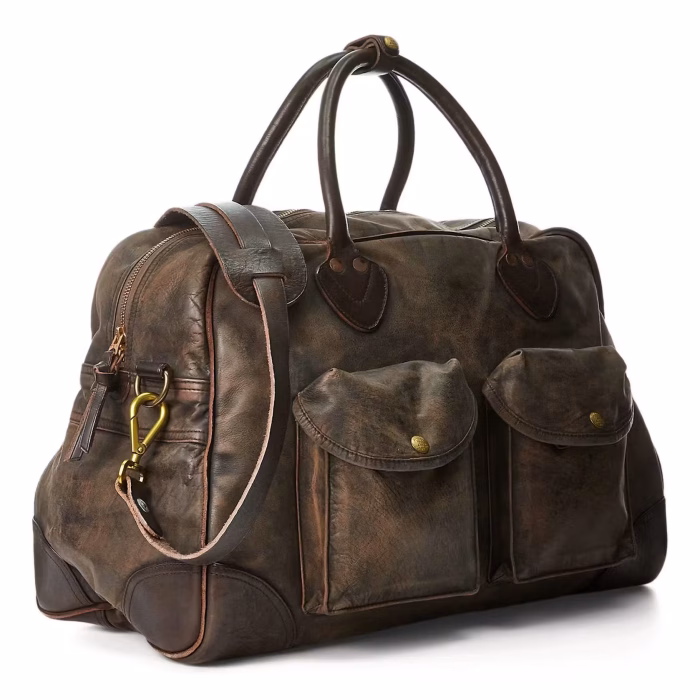 RRL Leather Burlington Duffel