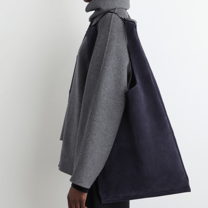 COS Slouchy Tote Suede