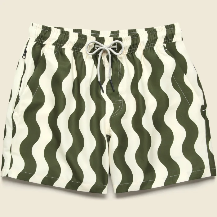 OAS 5″ Swim Trunks – Forest Waver