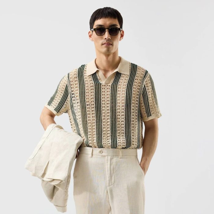 Percival Sarti Knitted Polo Shirt