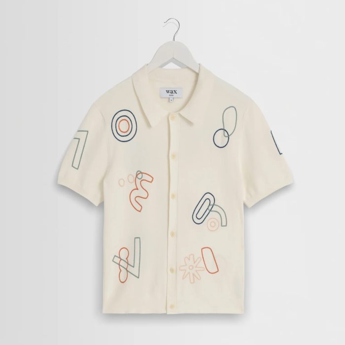 Wax London Multicolour Shapes Embroidered Shirt