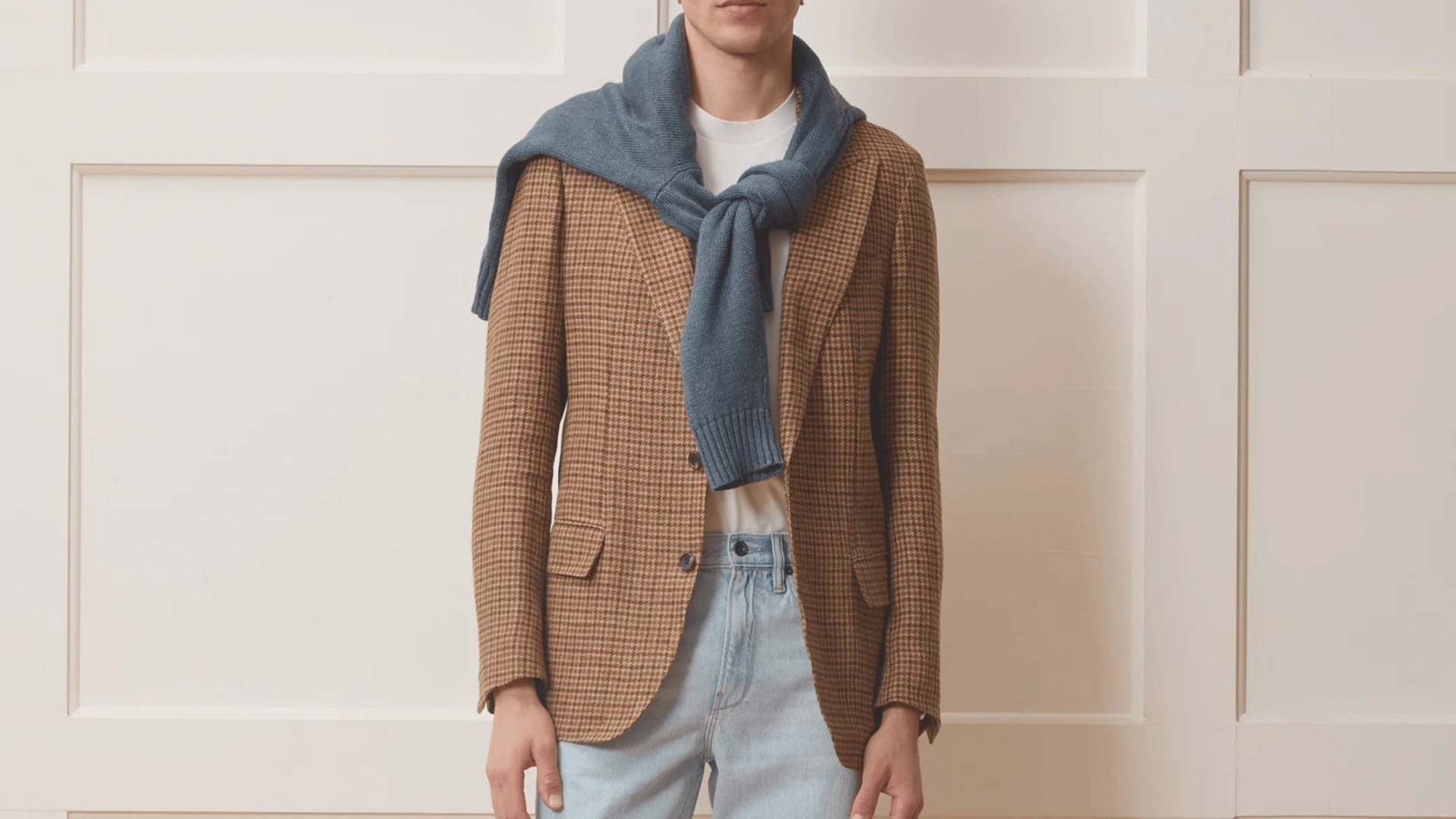 Italian Linen Houndstooth Sport Coat