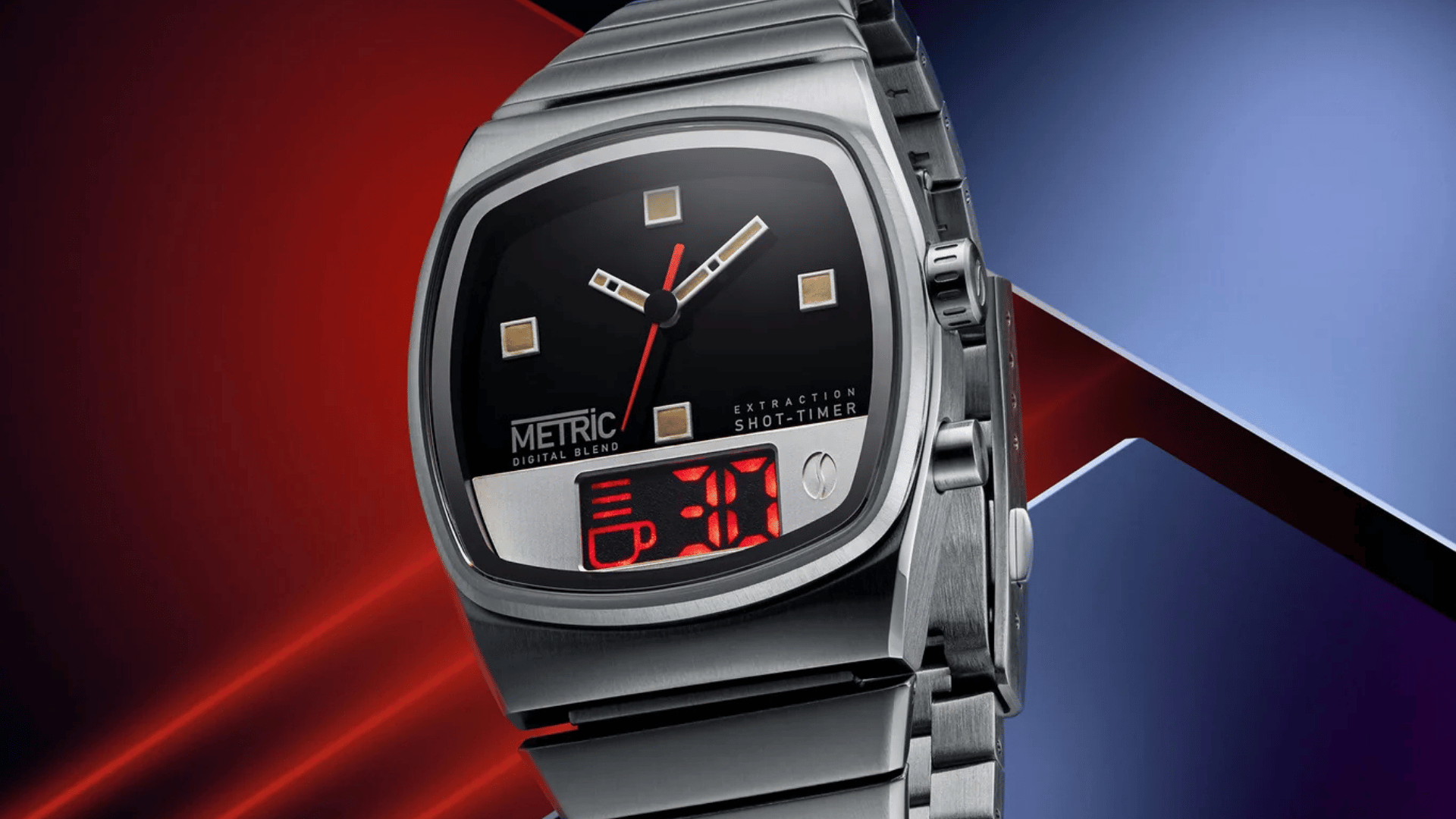Brew Metric - Digital Blend Analog-LED Watch 