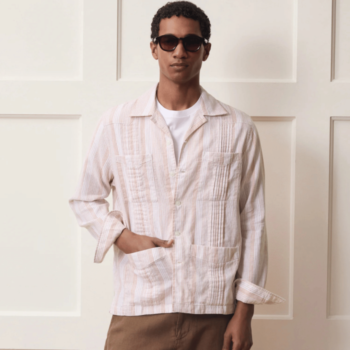 Todd Snyder Cotton-Linen Guayabera Shirt