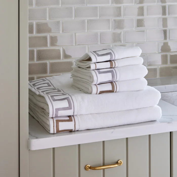 Kassatex Greek Key Towels