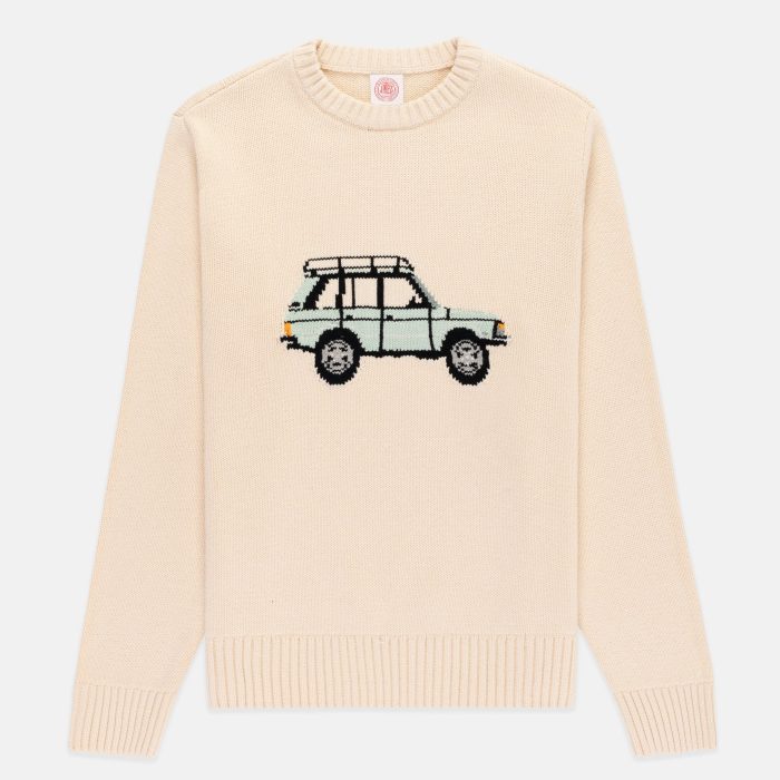 J. Press Rover Intarsia Knit Cotton Sweater