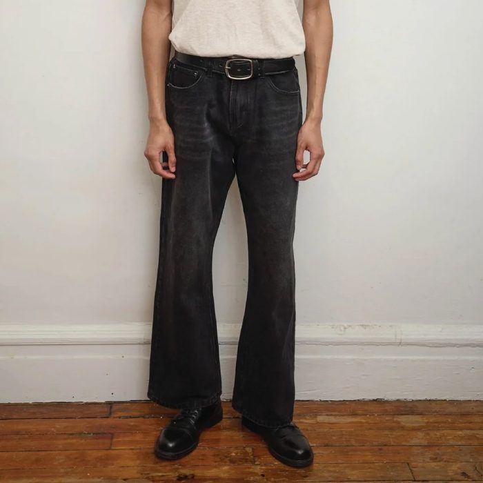 Found Flare Jeans In Vintage Black