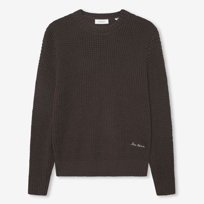 Les Deux Alvin Waffle Crewneck Knit